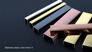 Aluminum alloy U Grooved edge trim background wall u Shaped edge trim is an embedded decorative trim edge trim and baseboard