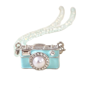 Adjustable 45Cm Collarbone Necklace Camera Pendant Alloy With Accent Accessory For Stylish Outfit