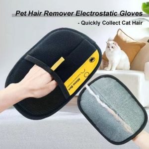 K9SEQ Double-Sided Pet Hair Removal Glove Washable Reusable Pet Grooming Glove Multi-functional Mesh Cloth Deshedding Brush Pet Supplies