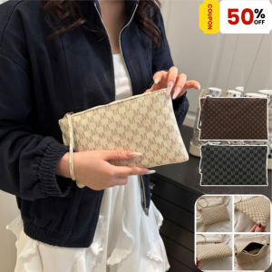 Belfoyer กระเป๋ามือพิมพ์วินเทจ กระเป๋าซองจดหมายแฟชั่นของผู้หญิง กระเป๋าเก็บแต่งหน้าแบบพกพา