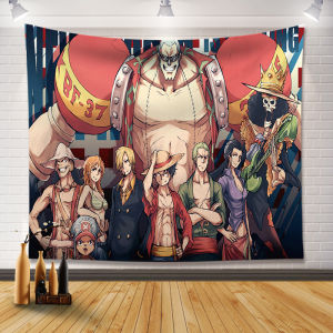 Luffy anime cartoon background wall home fabric ins Nordic style wall tapestry for bedroom
