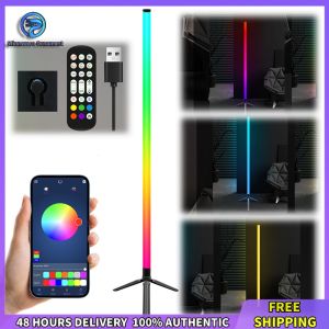 Winnereco Color Changing RGB LED Corner Lamp USB Powered for Stylish Living Room and Bedroom Decor