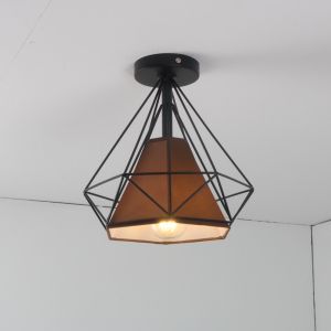 Modern Chandelier Diamond Chandelier Iron Ceiling Light For Dining Room Living Room Retro Pendant Home indoor ceiling for bedroom Led Lamp