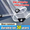 Transparent PVC Plastic Tarpaulin with Eyelet transparent tarpaulin clear tarpaulin trapal makapal. 