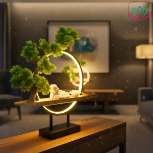 Thác Khói Phong Thuỷ Tiểu Cảnh Trầm Hương Thiền Vị An Viên Thiền An Shop Decor Không Gian Sống.