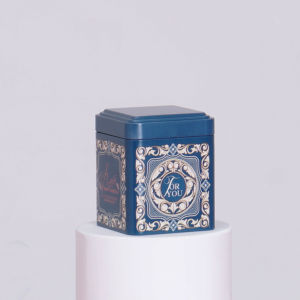 GUAIP Metal Iron With Lid Holder Storage Container Kitchen Tea Jar Candies Can Tea Box Teaware