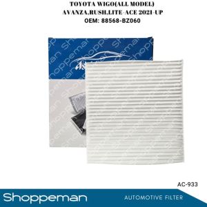 TOYOTA WIGO(ALL MODEL) AVANZARUSHLITE-ACE 2021-UP Cabin Filter 88568-BZ060 AC-933 Asahi