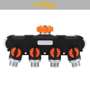 Garden Irrigation Valve Water Tap Splitters Outdoor Tap And Faucet 1/2" 3/4" Water Divider Garden Watering Distributor