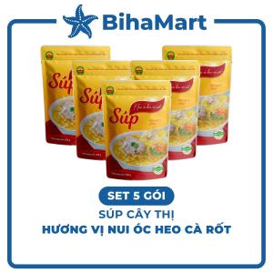 [SET 5 GÓI] - Cây Thị - Súp Cây Thị hương vị Nui óc heo cà rốt Súp nui óc heo cà rốt Cây Thị súp dinh dưỡng (260g/gói)