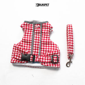 Tali Tuntun Rompi Harness Kucing dan Anjing - Bukipet Houndstooth Harness