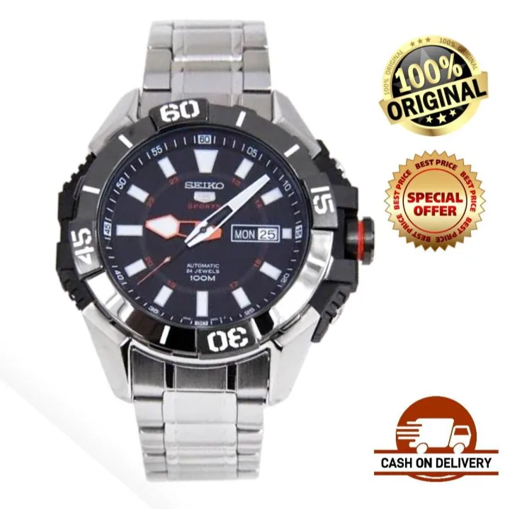 Seiko 5 sports automatic 24 jewels 100m review deals