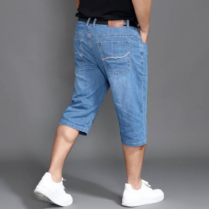 Men's below the discount knee jean shorts