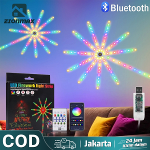 LAMPU STRIP LED KEMBANG API 5050 RGB BENTUK KEMBANG API DENGAN MUSIC UNTUK DEKORASI / LED 5050 AUTOMATIC / FULL COLOUR