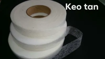 Băng tan Keo tan sử dụng để kết nối vải làm kẹp vải có bản 1cm 15cm và 2cm .