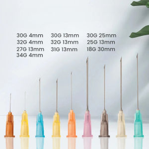 100PCS beauty specific 25G 27G 30G 31G 32G 33G 34G 1.5mm 2.5mm 4mm 6mm 13mm skincan tool accessories 1 of 100 pieces individually packaged
