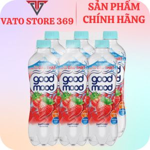 Nước uống chứa chiết xuất dâu thật GOOD MOOD chai 450ml