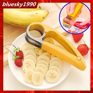 Easy Banana Slicer Hot Dog Peeler Household Fruit Salad Milkshake Cucumber Slicer Kitchen Gadgets