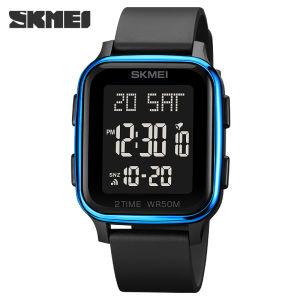 SKMEI 1858 Fashion Electronic LED Light Digital Watch Mens Sport Waterproof Countdown Men Wristwatches Clock 1888 reloj hombre