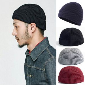 WENTIVV Winter Knitted Beanie Docker Hat Hat Warm