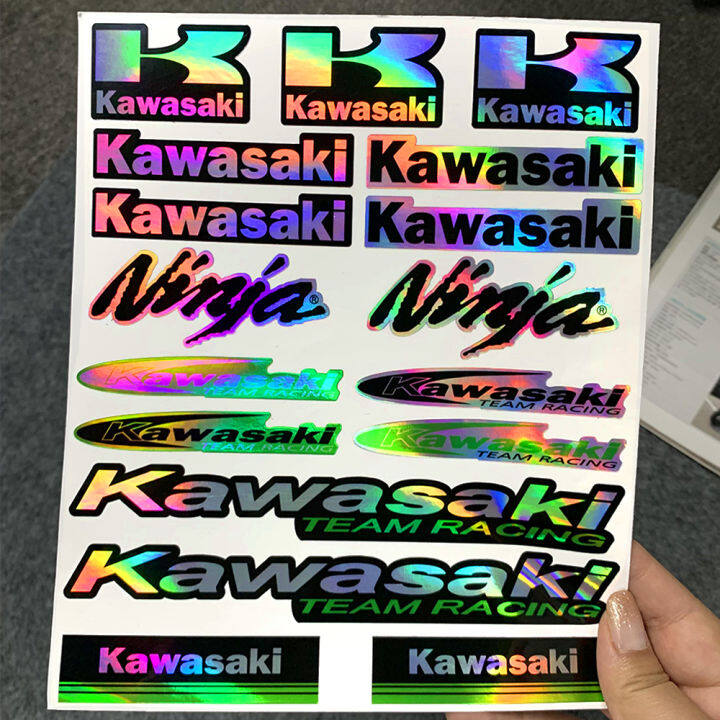 Kawasaki Ninja 300 400 Sticker Motorcycle Reflective Laser Rainbow ...