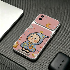 Case for VIVO Y15S Y15A Y01 phone casing Softcase Silicone shockproof Cover new design aesthetic Cute cartoon orange for girls KNCXX1