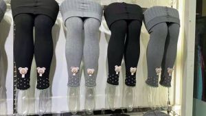 Quần Legging Cho Bé Gái Quần Tất Cho Bé Gái Không Bàn Chất Len Tăm Co Dãn Tuyệt Đối Cho Bé 3-6 Tuổi
