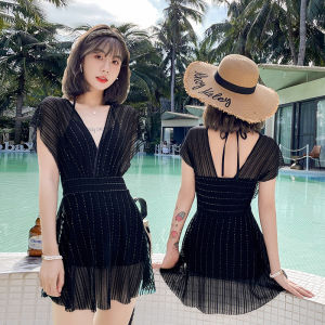 Đồ Bơi Nữ Bikini Áo Tắm Dạng Váy Đi Biển Giấu Bụng Cho Người Béo Bụng - Hàng Quảng Châu (T004)
