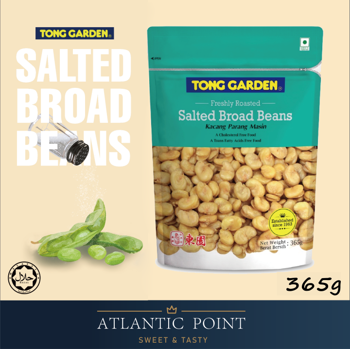 Tong Garden Broad Bean Freshly Roasted 365G Kacang Parang Masin Tanpa
