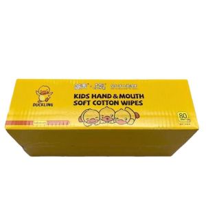 Khăn giấy ướt CON VỊT Khăn ướt bịch 80 miếng nặng 257Gr Khăn lau dùng 1 lần Mua 10 gói tặng 1 hộp nhựa đẹp bền chắc