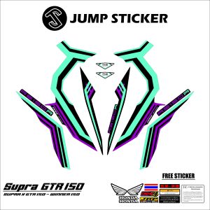 Stiker striping supra x gtr 150 - winner 150 grafis variasi 035