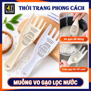 Combo 3 Muỗng Nhựa Đa Năng Có Lỗ Thoát Nước Dụng Cụ Lọc Nước Cầm Tay Thiết Kế 3 Răng Tiện Lợi Dễ Vệ Sinh