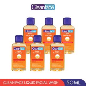 [PAKET 6PCS] CLEANFACE Liquid Facial Wash 50ml/ 130ml