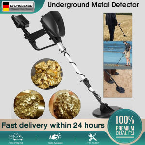 CHUANGCHAO[Waterproof +Rod Ajustable]metal detector for gold gold detector scannermetal detector for treasure hunting ，Underground Underwater Gold Finder Treasure Hunter 2 Modes Outdoor Gold Digger with Sensitive Search Coil LCD Display