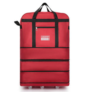 Foldable Trolley luggage bag with wheels Large-capacity Travel Bag Luggage Storage Suitcase Duffel Bag Travel Storage