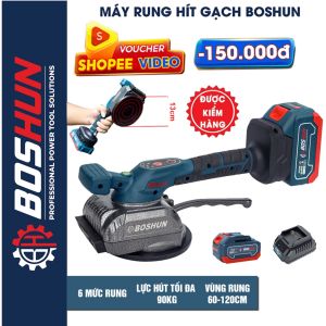 Máy rυng hít gạch Boshun 6 mức rυng động cơ không chổi than lực hút 90kg có sạc P Không gây tiếng ồn