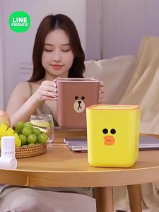 【Line Friends】桌面迷你按压垃圾桶