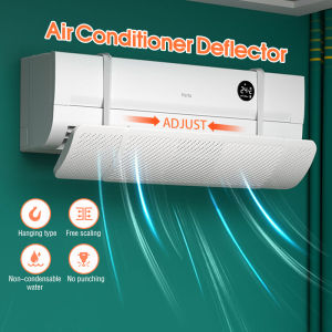 🇸🇬 Fast Delivery 3rd Gen Wind Deflector Air Conditioner Wind Shield Aircon Anti-Blowing Shield Retractable Aircon Windshield Hanging-type