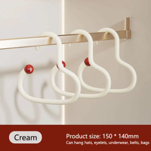 Multifunctional Hat Storage Hook Non-slip Dip Plastic Non-marking Scarf Towel Tie Hanging Rack