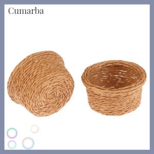 [Cumarba] ตะกร้าใส่ของจิ๋วสำหรับบ้านตุ๊กตา1:12 1ชิ้นโครงใส่อาหารผักตะกร้าซักผ้าของตกแต่งโมเดลบ้านตุ๊กตาอุปกรณ์ตกแต่งบ้าน