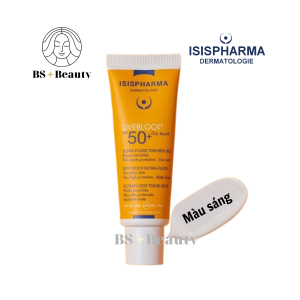 Isis Pharma Kem Chống Nắng Uveblock SPF50+ Dry Touch 40ml Dành Cho Da Dầu Nhờn Màu Sáng & Màu Da Chính Hãng