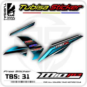 Sticker Striping Variasi Mio M3 - Stiker Striping Motor Mio M3 Desain Racing. TBS.31