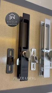 A6 25mm/32mm (Kunci) Set Kunci Pintu Gelongsor Aluminium (Hitam / Perak / Putih / Gangsa Sederhana) – DIY Ubah Suai