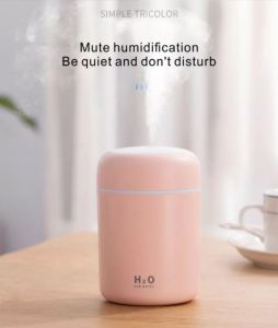 Mini 300ML Ultrasonic Cool Mist Spray H2O Diffuser USB Colorful LED Light Car Humidifier