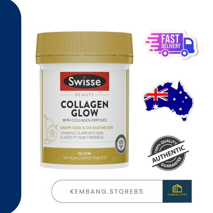 SWISSE BEAUTY COLLAGEN GLOW WITH COLLAGEN PEPTIDES - 120 TAB'S | Lazada