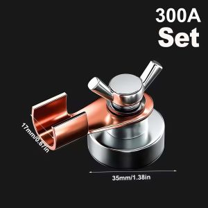 Heavy Duty Magnetic Welding Ground Clamp High Temp Resistant Secure Welder Tool for Electric Welding Machines