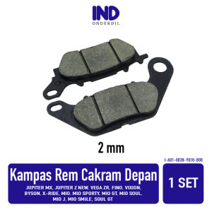 Kampas-Kanvas Rem Cakram Depan-Discpad-Dispad-Disped-Disc-Dis Pad-Ped Jupiter MX-135 & Vega ZR-R New & Vixion Lama-New & Byson & Jupiter Z New