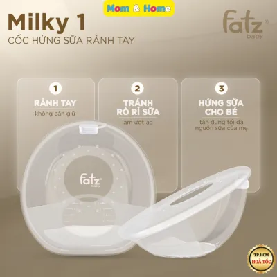 Cốc Hứng Sữa Rảnh Tay Cho Mẹ Fatz Baby MILKY 1 Dung Tích 60ml Chất Liệu Cao Cấp An Toàn Không BPA