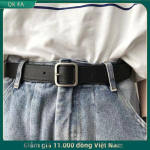 QK FA ✨ Pu da vành đai cho phụ nữ vuông khóa Pin khóa quần jean vành đai phụ nữ cổ điển dây Đeo Nữ Dây thắt lưng