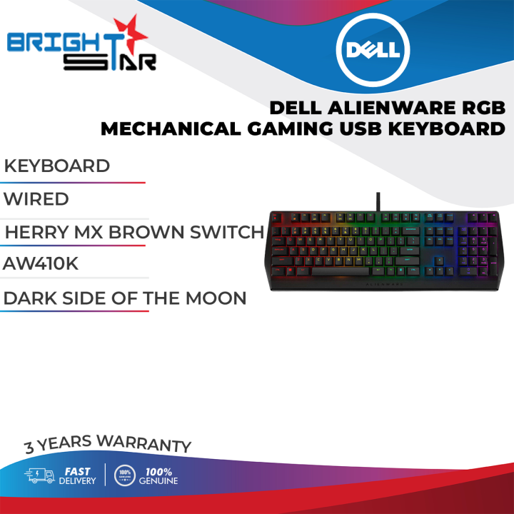 Dell Alienware RGB Mechanical Gaming Keyboard AW410K Lazada