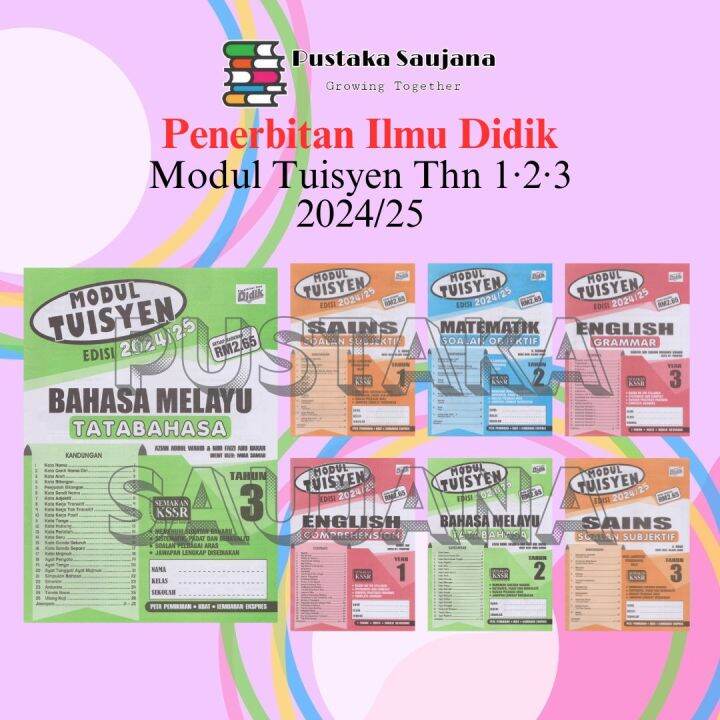 [Saujana] ILMU DIDIK Modul Tuisyen Edisi 2024/25 KSSR Semakan Tahun 1·2 ...